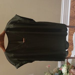 NWOT New york and co army green XXL top